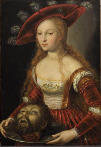 unknow artist Salome mit dem Haupt Johannes des Taufers oil painting picture